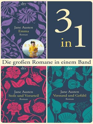 cover image of Die großen Romane Emma--Stolz und Vorurteil--Verstand und Gefühl